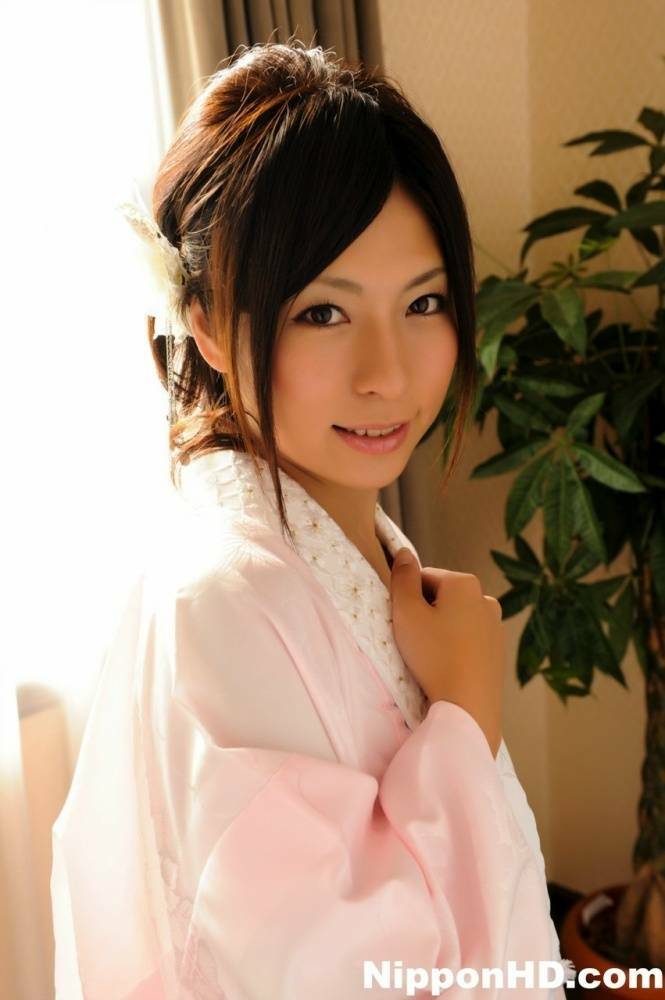 Japanese solo girl slips off her robe to reveal her nice boobs in white socks - #8