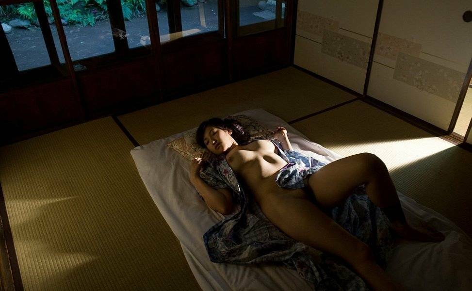 Young Japanese girl Ruru exposes her big naturals before flashing her panties - #14
