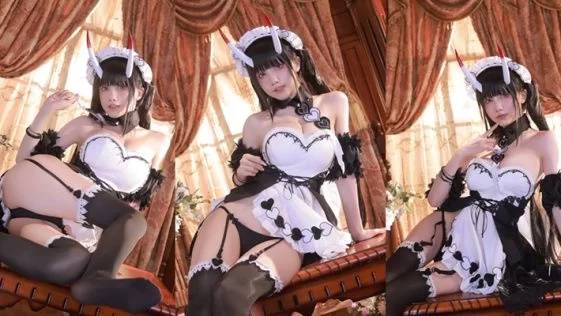 SWAG Cartiernn Compilation Picture in Picture maid kimono stockings high heels - #17