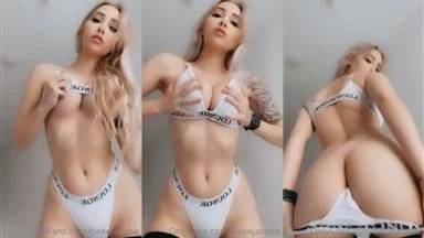 Anabella Galeano Nude Striptease Cosplay Video Leaked - #15