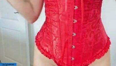 Sammy Braddy Nude Teasing in Red Lingerie Video Leaked - #main