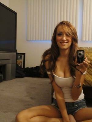 Petite babe Victoria Rae Black makes a few self shots showing off naked body on picsfans.one