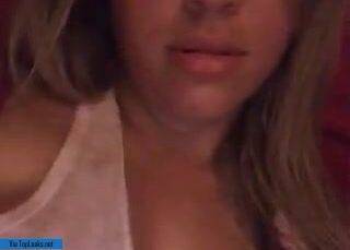 Unpacking her boobs for periscope on picsfans.one